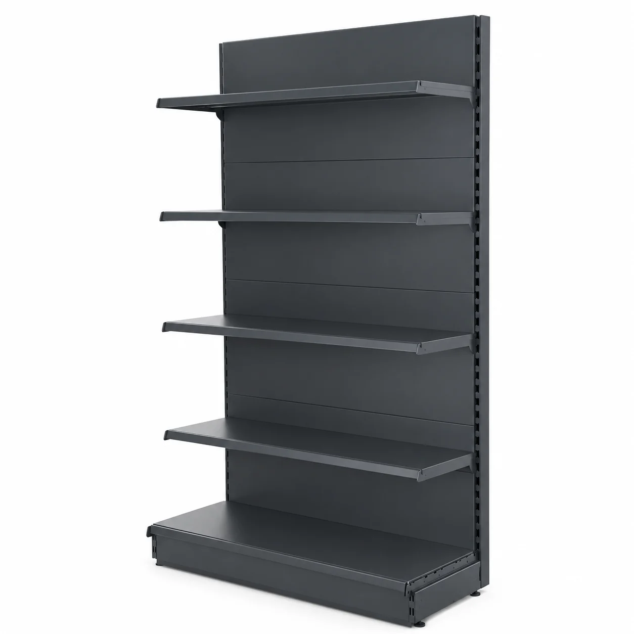 Wall Shelving 2.1m High — 470mm Base Shelf — 370mm Uppers