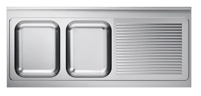CombiSteel 7013.1160 700 Sink Unit Tabletop 2 Left 1600