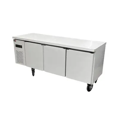3 Door Dickson Bench Fridge, Undercounter Fridge, Fridge Table
