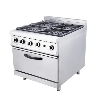 Professional Gas Range Oven with 4 Burners