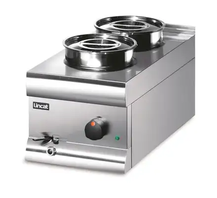 Lincat BS3W Silverlink 600 2 Pot Wet Heat Bain Marie