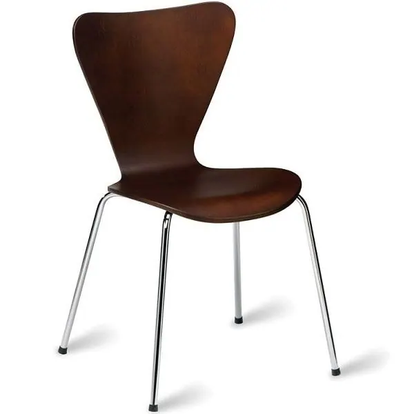 Torino Chrome Bistro Chairs - Wenge