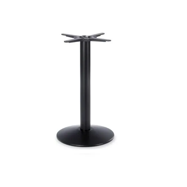 Dome Black Small Round Table Base - Drinks Height