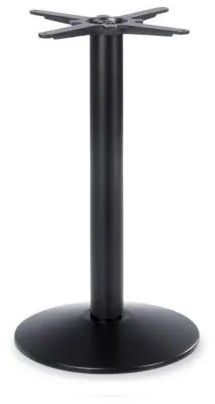 Dome Black Small Round Table Base - Drinks Height