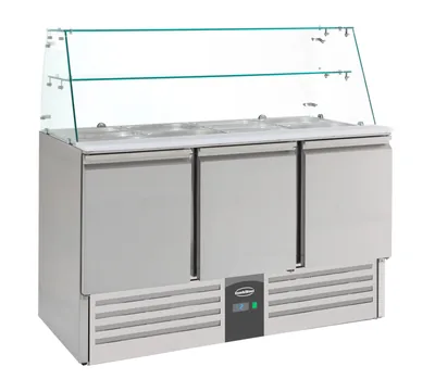 CombiSteel 7950.0405 Refrigerated Saladettes with Glas 3 Doors