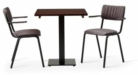 Bourbon Set - Dining Chairs with Square Table - See Colours