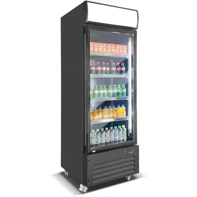 Black Single Door Drinks Fridge