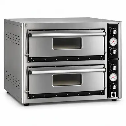 Super Pizza PO6868DETG Double Deck Electric Pizza Oven – 8 × 13″