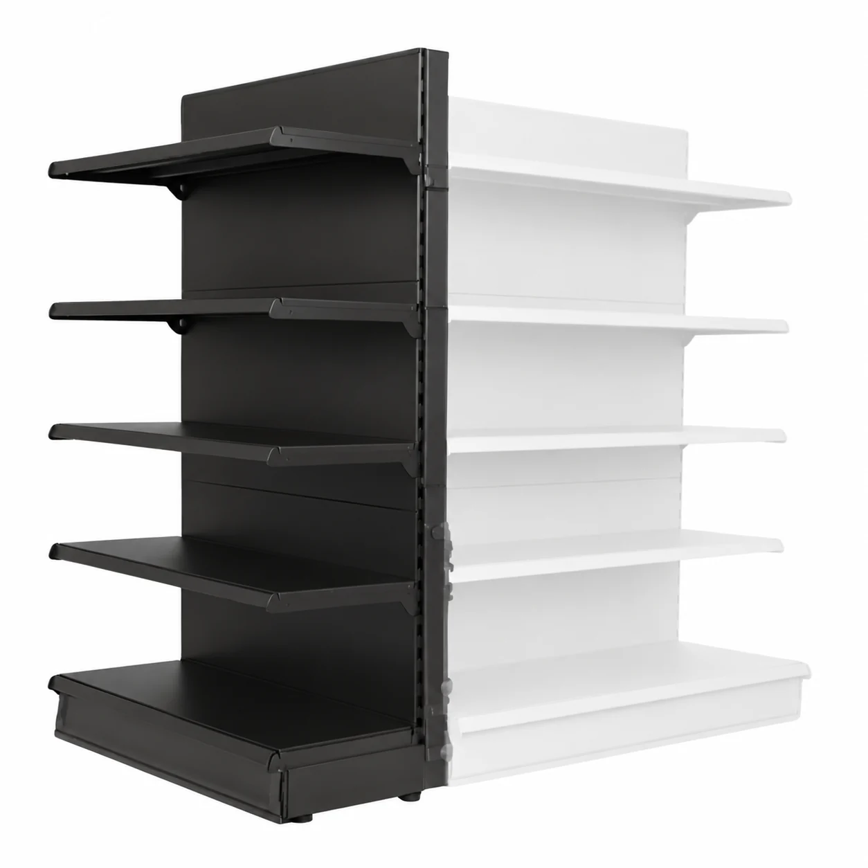 End Promo Bay 1.4m High — 370mm Base Shelf — 300mm Uppers