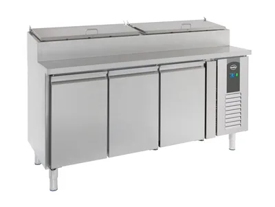CombiSteel 7450.0104 Saladette 3 Doors 8 × 1/3 GN Container