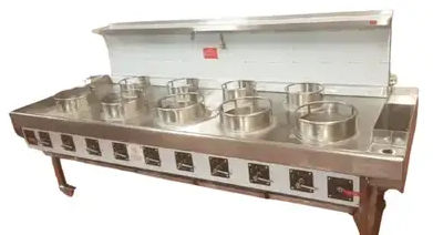 SW Cookers 9 Burner Chinese Wok Cooker — Two Line