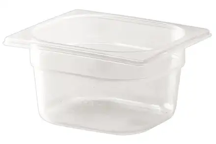 1/6 One Sixth Size Polypropylene Gastronorm Container – 100 mm