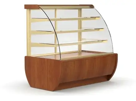 Igloo JA60NW Jamaica Wood Ambient Patisserie Display
