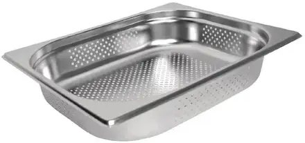 1/2 Half Size Perforated Stainless Steel Gastronorm Container – 65mm