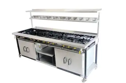 SW Cookers 12 Burner Indian Range Cooker