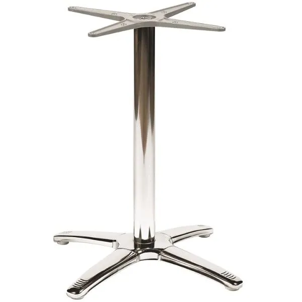 Breeze 4 Branch Bistro Table Legs - Stainless Steel