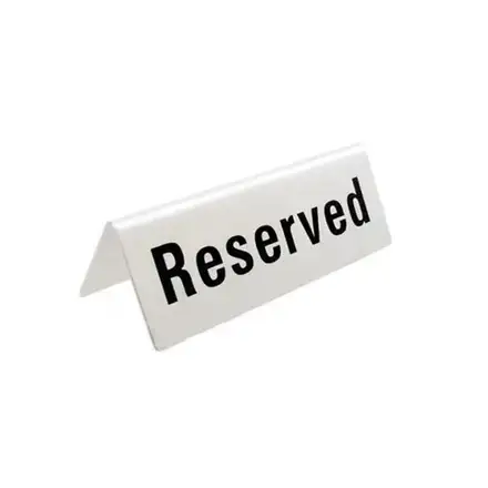 Reserved Sign