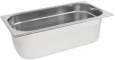 1/3 One Third Size Stainless Steel Gastronorm Container – 100mm