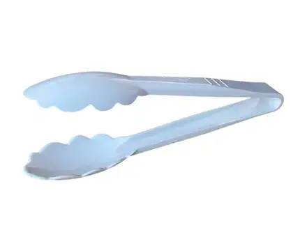 9" Polycarbonate Tong - White