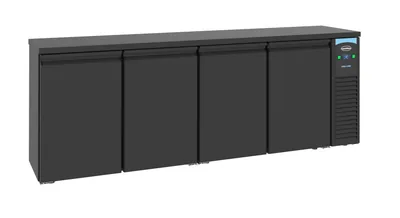 CombiSteel 7489.5280 Bar Cooler Black 4 Doors
