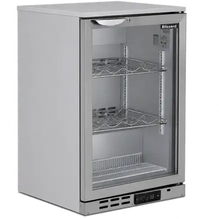 Blizzard BAR1SSWINE Single Hinged Glass Door Bottle Cooler (wine shelves)