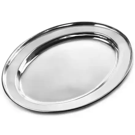 Oval Tray Stainless Steel – 20cm