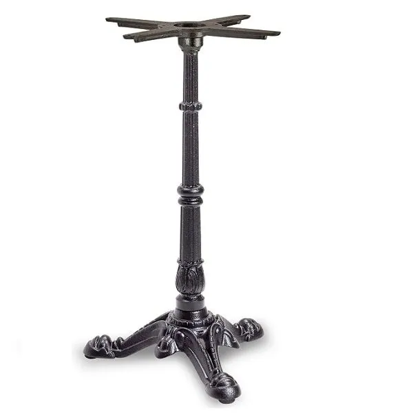 Classic Ornate Bistro Cast Iron Table Legs - Small 3 Leg for Dining
