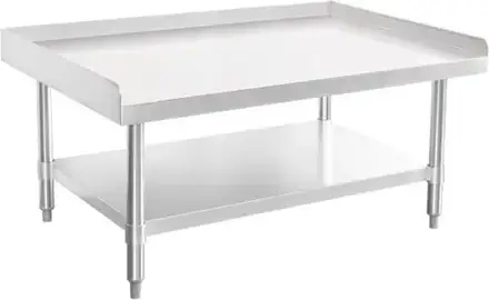 Large Stainless Steel Charbroiler and Griddle Table 150cm