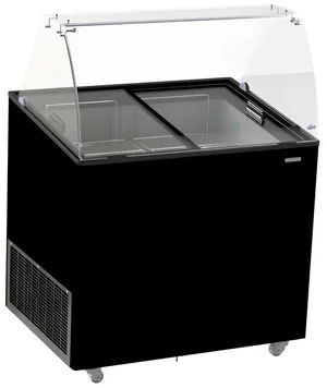 CombiSteel 7472.0124 Ice Cream Display Corisca Black 6 × 5 L