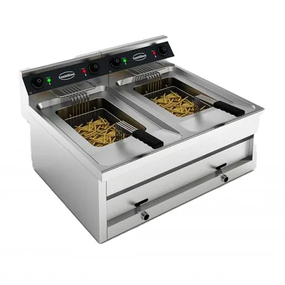 CombiSteel 7455.0945 Electric Counter Fryer 2 × 12 L 2 × 9 kW