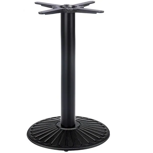 SK1 Crewe Small Round Lounge Table Base - Black Cast Iron
