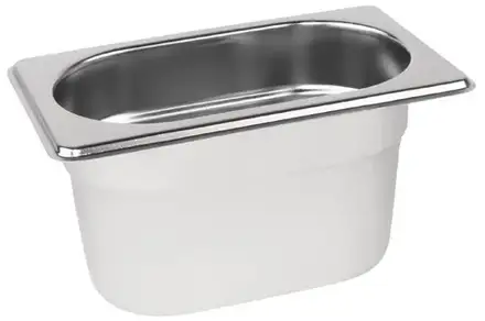 1/9 One Ninth Size Deep Stainless Steel Gastronorm Container – 100mm