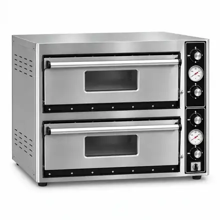 Super Pizza PO5050DETG Double Deck Electric Pizza Oven – 8 × 10″