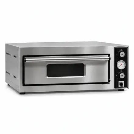 Super Pizza PO5050ETG Single Deck Electric Pizza Oven – 4 × 10″
