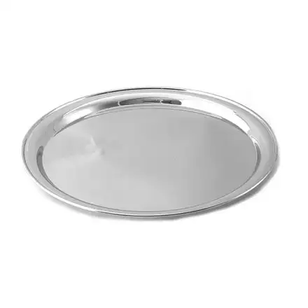 Stainless Steel Round Tray – 30cm