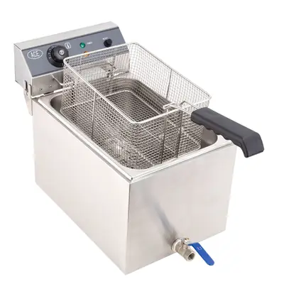 ACE 17L Single Fryer with Drain Tap