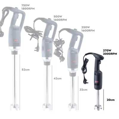 Commercial Stick Blender 200mm Shaft 270W