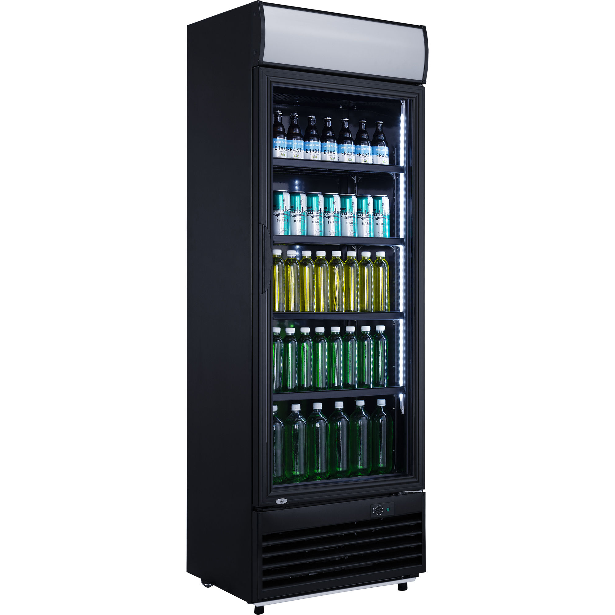 Arc LG282BBLACK 282L Upright Bottle Cooler in Black