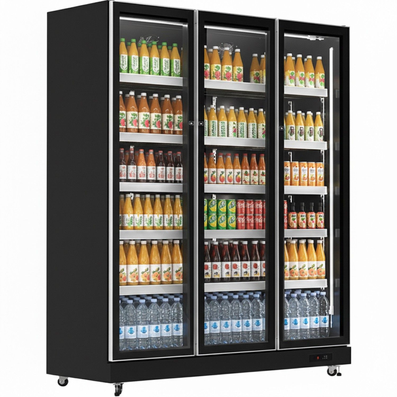 Arc KOBE208 1050L Triple Glass Door Display Fridge