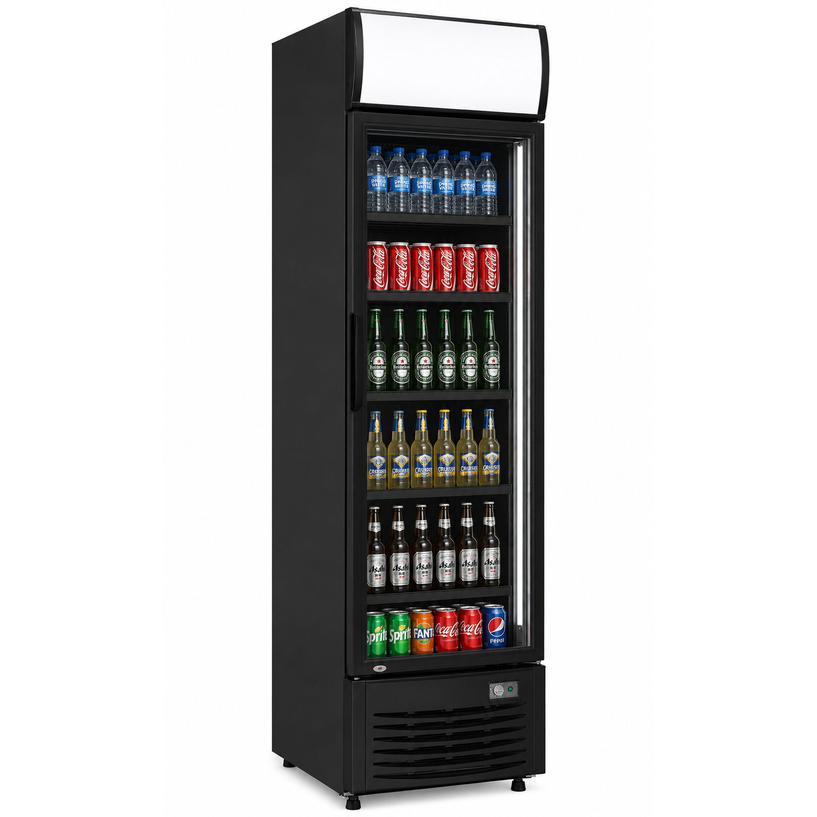 Arc LG232BBLACK 232L Upright Bottle Cooler in Black