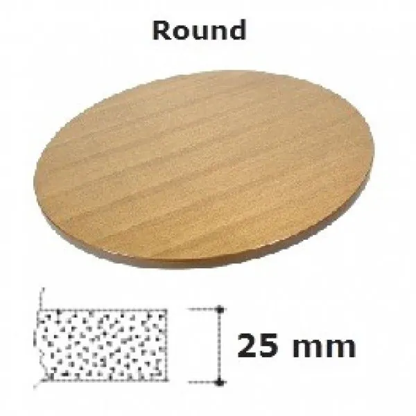 Ash Veneer Table Tops - 700mm Round - Oak