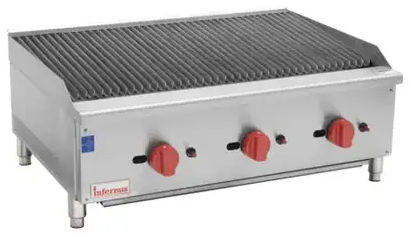 Infernus 3 Burner Gas Radiant Charbroiler/Chargrill – 90cm/36″