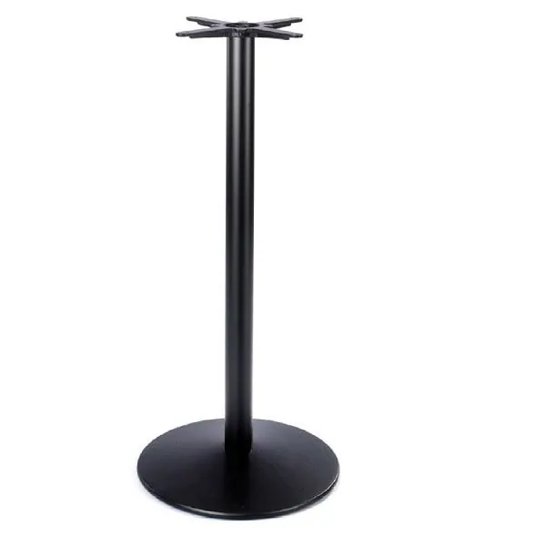 Dome Black Small Round Table Base - Bar Height