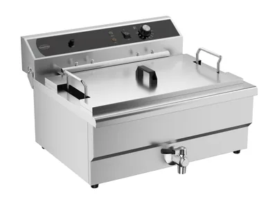CombiSteel 7518.0210 Electric Counter Fryer 25 L - with Drain Valve