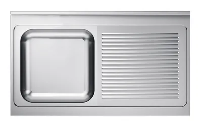 CombiSteel 7013.1310 600 Sink Unit Tabletop 1 Left 1200