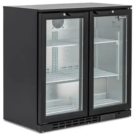 Blizzard BAR2 Double Hinged Glass Door Bottle Cooler