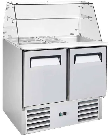 Artikcold S900F Glass Top Refrigerated Saladette