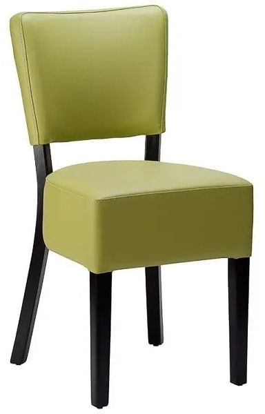 Alto LB Upholstered Dining Chairs - Lime Green / Black