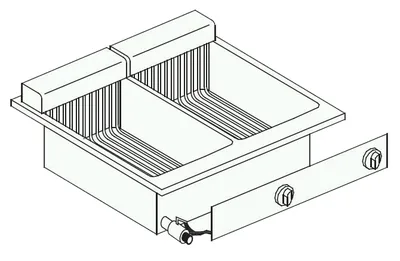 CombiSteel 7266.0080 Electric Fryer 2 × 10 L