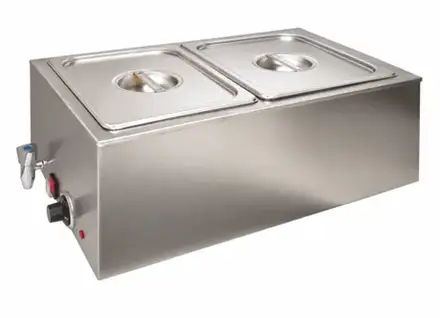 Infernus Electric Bain Marie With Tap – 2 x GN 1/2 Pans